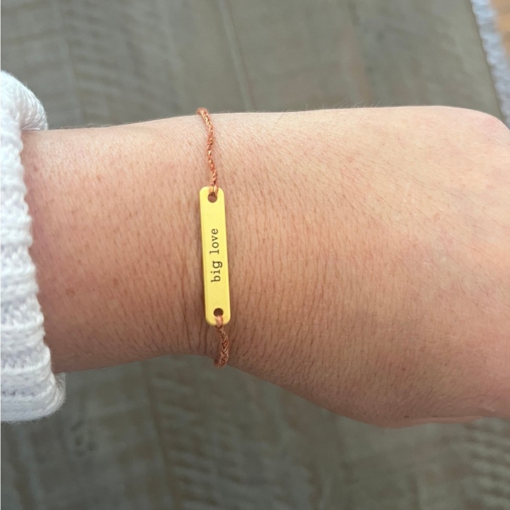Bracelet “Big Love' Adjustable gold Bracelet in Glass Bottle-NEW